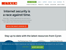 Tablet Screenshot of cyren.com